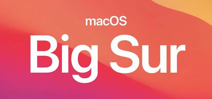 شعار نظام التشغيل MacOS Big Sur