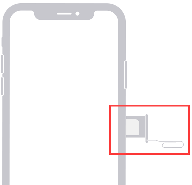 تم إخراج بطاقة SIM بمشبك ورق 