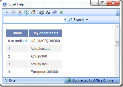 تعليمات Excel مع وظيفة YEARFRAC