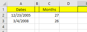 كيفية طرح التواريخ في صورة Excel 5