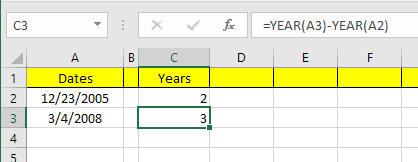 كيفية طرح التواريخ في صورة Excel 7