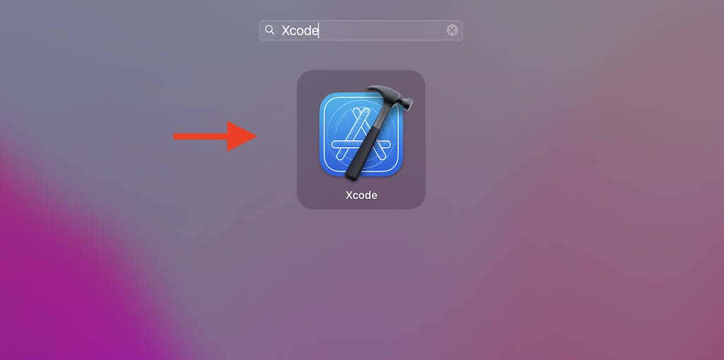 Xcode في Launchpad