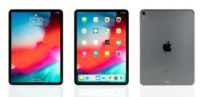 ثلاث مناظر لجهاز iPad