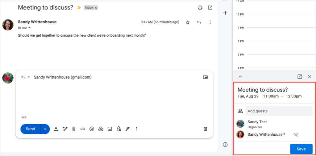 إنشاء حدث من بريد إلكتروني صورة 4 - كيفية إنشاء حدث تقويم Google من gmail 4 مضغوط