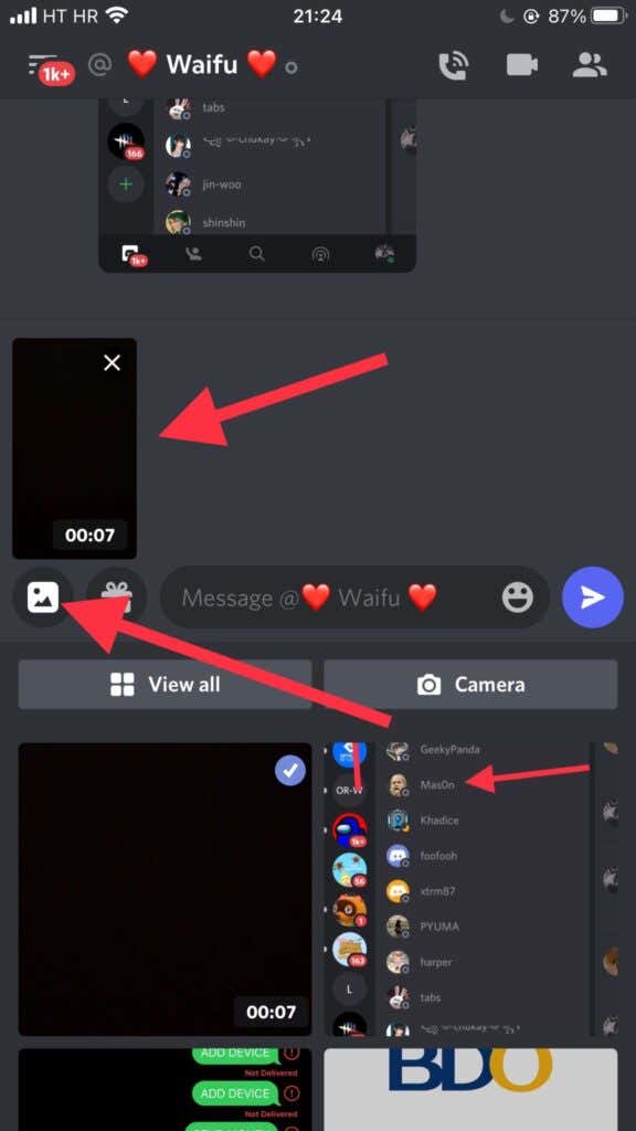 كيفية إرسال مقاطع فيديو على Discord (iPhone، Android، PC، Mac) الصورة 21