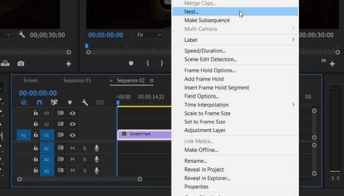 كيفية إنشاء ودمج التسلسلات في Adobe Premiere image 9