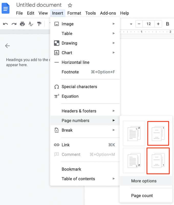 كيفية إدراج أرقام الصفحات في Word وGoogle Docs الصورة 28