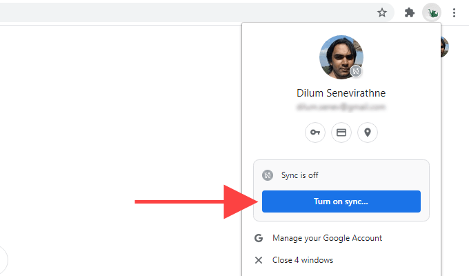 كيفية إعادة تعيين مزامنة Chrome لإصلاح المشكلات الصورة 11