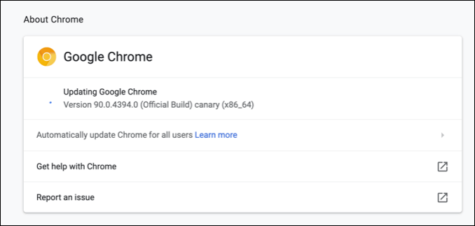 ما هو جوجل كروم كاناري؟ صورة - 2-Chrome-Canary-About