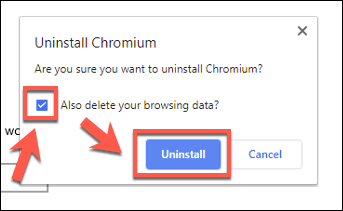 كيفية إلغاء تثبيت Chromium image 5