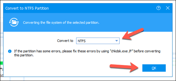 كيفية تحويل قرص Windows من FAT32 إلى NTFS صورة 13