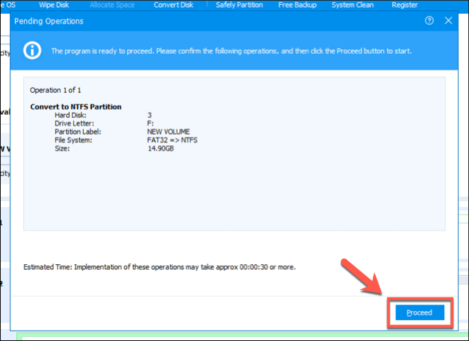 كيفية تحويل قرص Windows من FAT32 إلى NTFS صورة 15