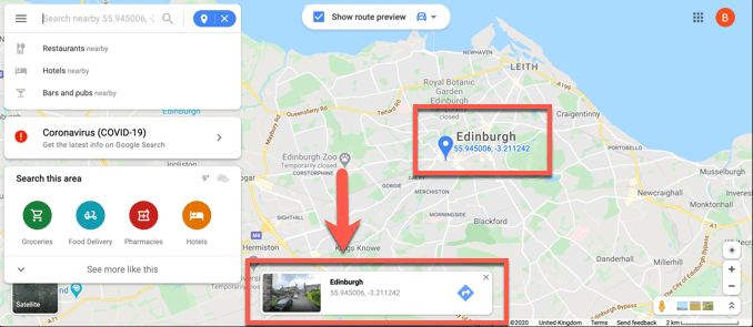 كيفية إسقاط دبوس في خرائط جوجل على أجهزة سطح المكتب الصورة 2 - Google-Maps-Desktop-Custom-Pin