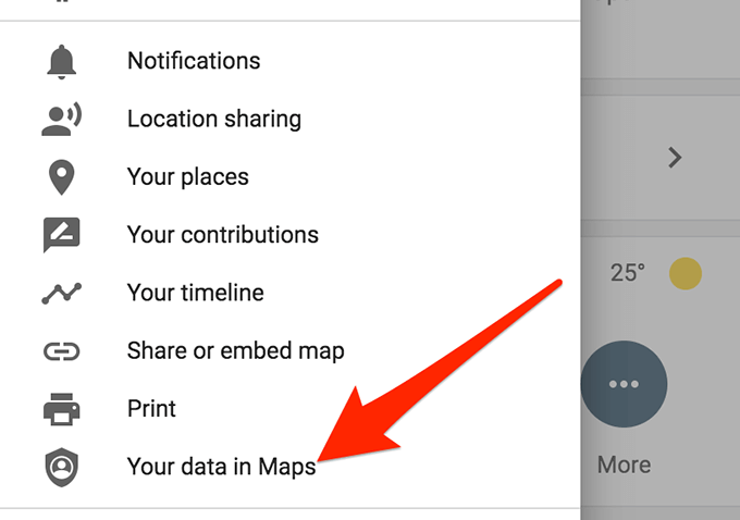 تمكين/تعطيل سجل المواقع في خرائط Google الصورة 2 - your-data-maps-desktop