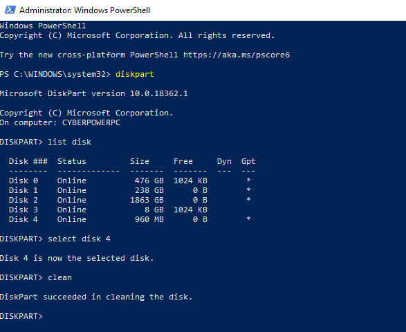 كيفية استخدام DiskPart Utility في Windows الصورة 12