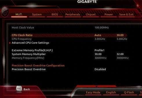 كيفية رفع تردد تشغيل وحدة المعالجة المركزية Ryzen 5 1500x (اللوحة الأم Gigabyte) الصورة 3