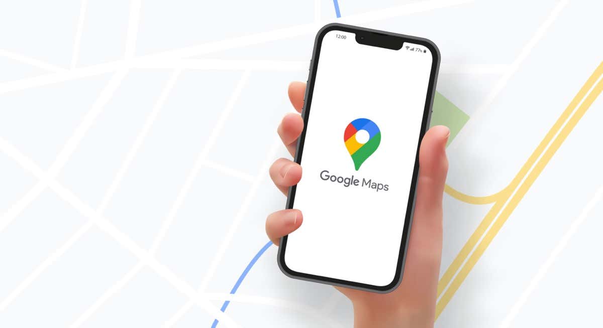 Google Maps Not Talking or Giving Voice Directions? 12 Ways to Fix image - Woman hand holding the smartphone with logo app  Google Maps, vector editorial illustration