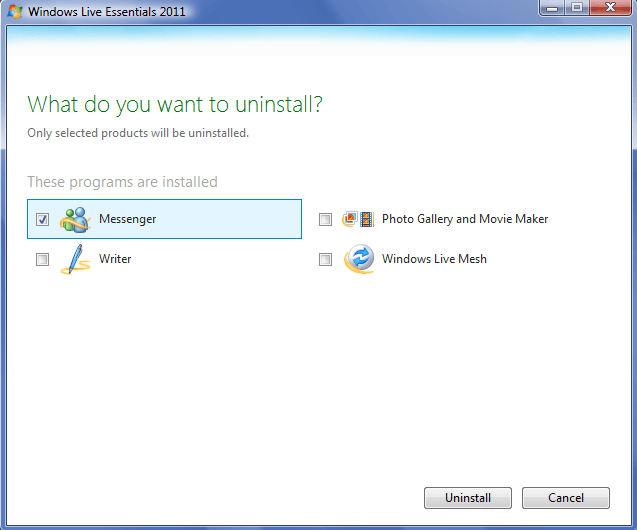 قم بإزالة Windows Messenger من Windows 7 وVista وXP image 6