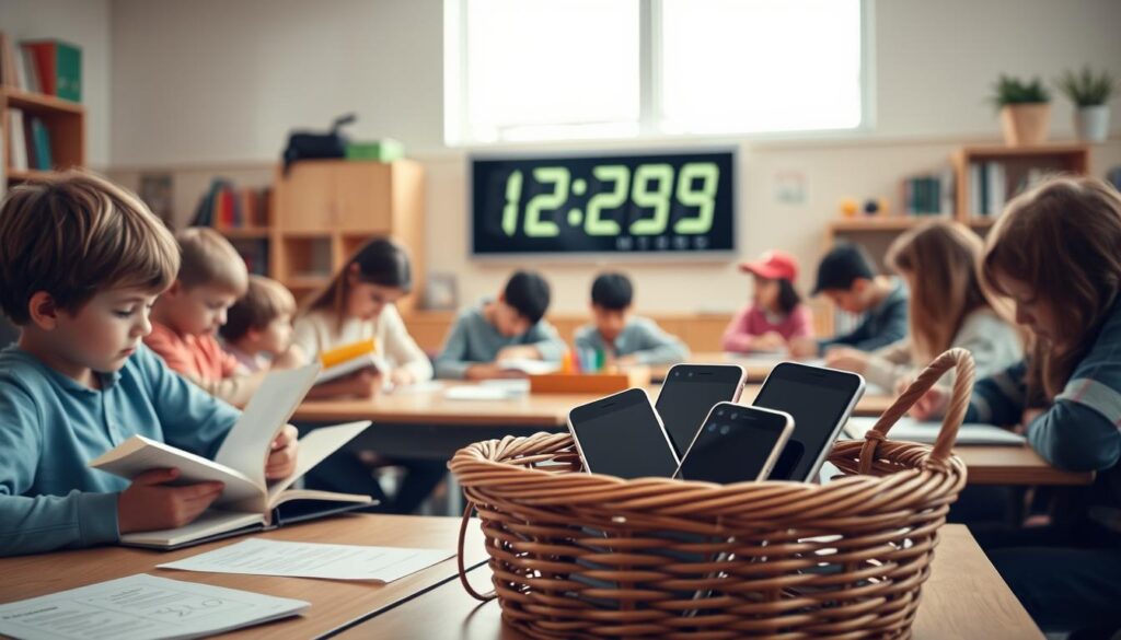 Limiting screen time for students