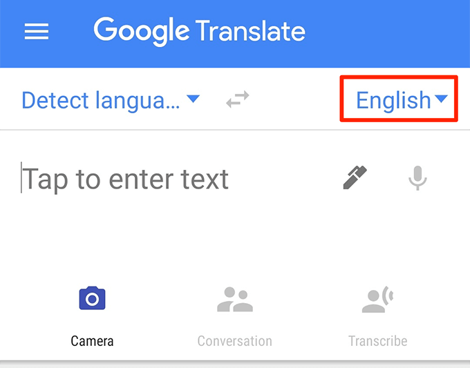 استخدم ترجمة جوجل كصورة قاموس 2 - اللغة المستهدفة