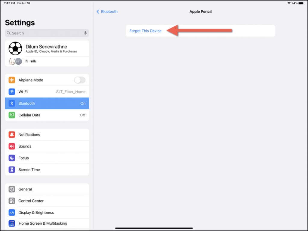 كيفية فصل أو إلغاء إقران Apple Pencil من جهاز iPad الخاص بك 4