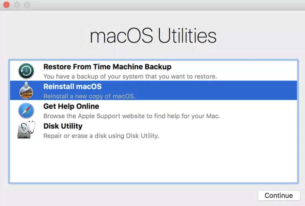 لقطة شاشة لأدوات macOS المساعدة