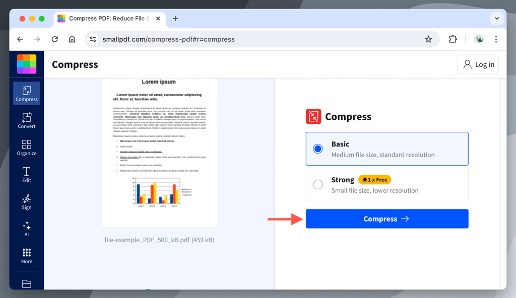 كيفية تقليل حجم ملف PDF على صورة Mac 15