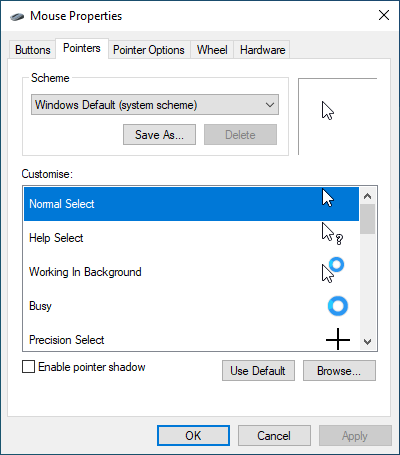 Un guide complet des paramètres de la souris dans Windows 10 image 6