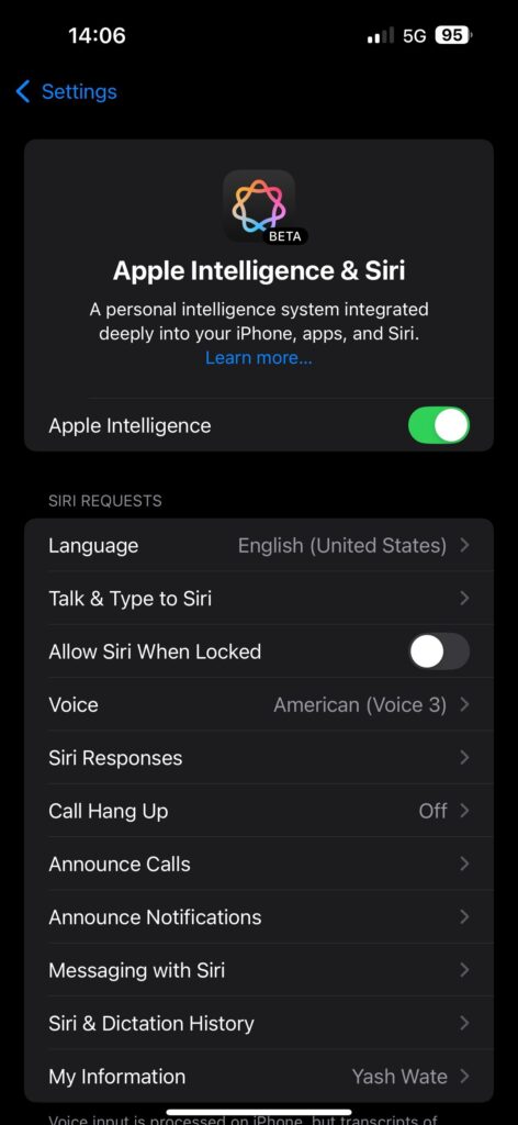 كيفية تمكين واستخدام الكتابة مع Siri