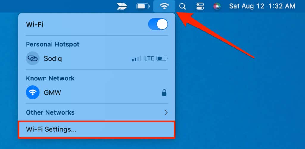 Mac متصل بشبكة Wi-Fi ولكن لا يمكنك الوصول إلى الإنترنت؟ جرب هذه الحلول الـ 12 الصورة 13