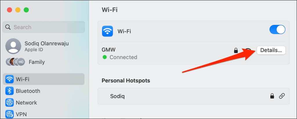 Mac متصل بشبكة Wi-Fi ولكن لا يمكنك الوصول إلى الإنترنت؟ جرب هذه الحلول الـ 12 الصورة 14