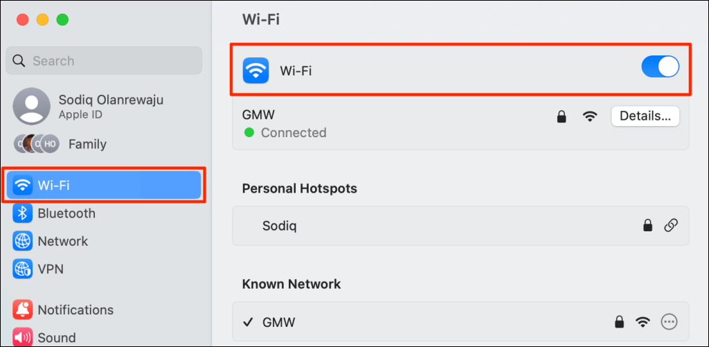 Mac متصل بشبكة Wi-Fi ولكن لا يمكنك الوصول إلى الإنترنت؟ جرب هذه الحلول الـ 12 الصورة 3