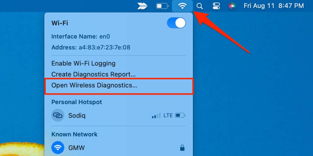 Mac متصل بشبكة Wi-Fi ولكن لا يمكنك الوصول إلى الإنترنت؟ جرب هذه الحلول الـ 12 الصورة 7