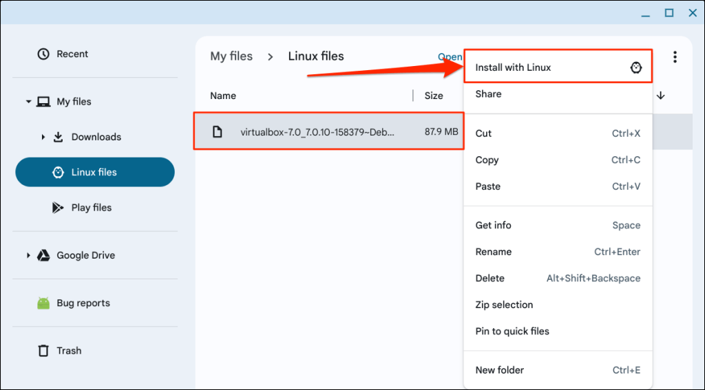 كيفية تثبيت VirtualBox واستخدامه على جهاز Chromebook الخاص بك 9