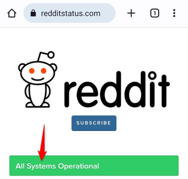 تأكد من أن Reddit ليس معطلاً الصورة - تطبيق reddit لا يعمل 9 طرق لإصلاح التطبيق 4 مضغوط