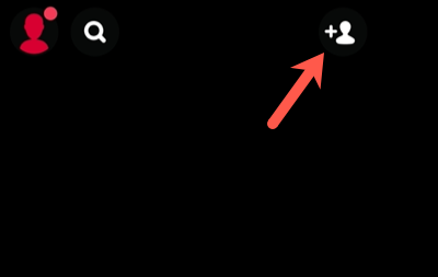 في Snapchat، اضغط على أيقونة إضافة الأصدقاء - كيفية رؤية الأصدقاء المشتركين على سناب شات