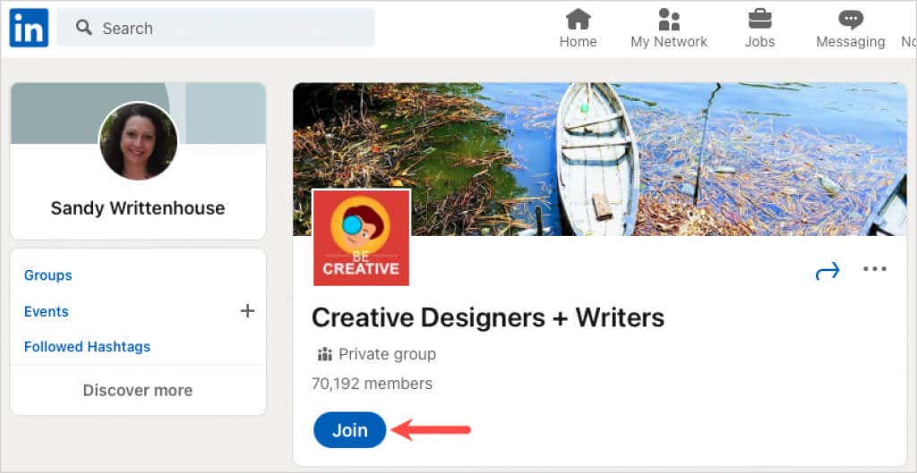 كيفية الانضمام إلى مجموعة LinkedIn image 3 - ما هي المجموعات المرتبطة وكيف تنضم إلى مجموعة 10 مضغوطة