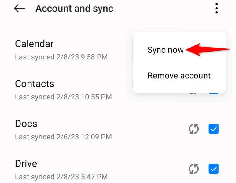 هل تواجه خطأ في المزامنة في Google Drive لنظام Android؟ إليك كيفية إصلاحها، الصورة 7