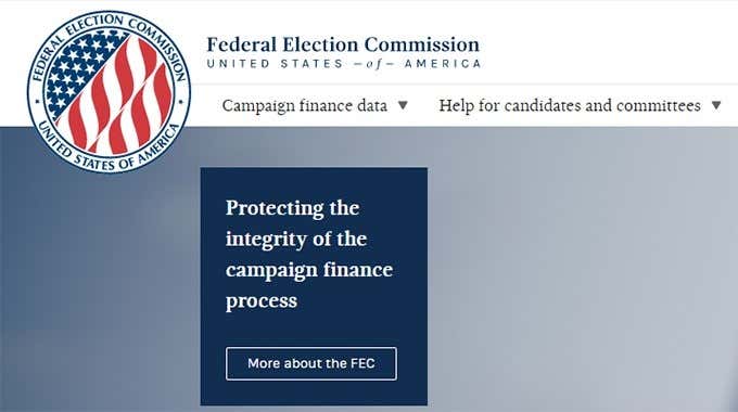 صورة لجنة الانتخابات الفيدرالية - FEC