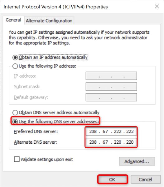 كيفية إصلاح خادم DNS لا يستجيب ” ؛ خطأ في صورة Windows 10