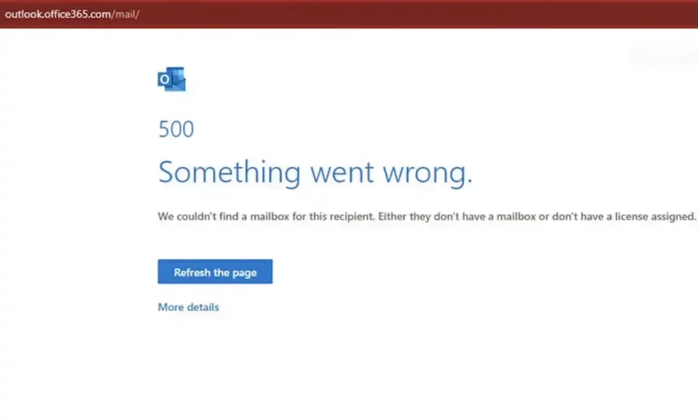 7 طرق لإصلاح خطأ Outlook 500