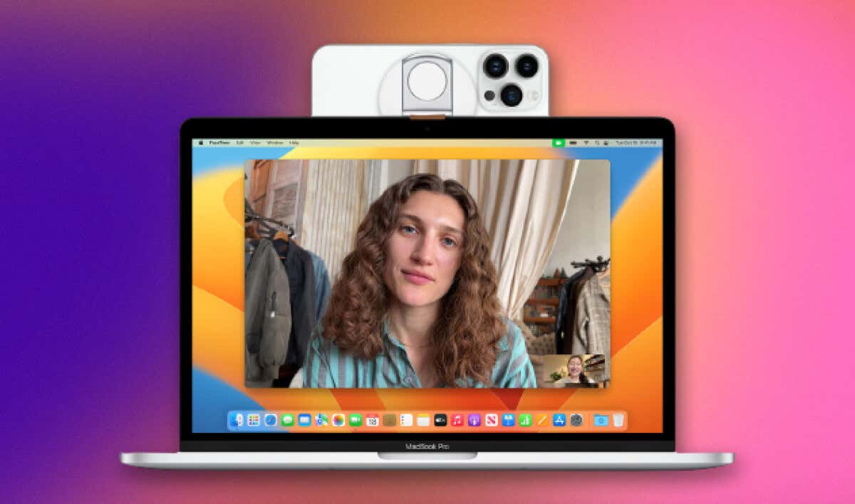 كاميرا الاستمرار لمكالمة فيديو FaceTime على نظام Mac