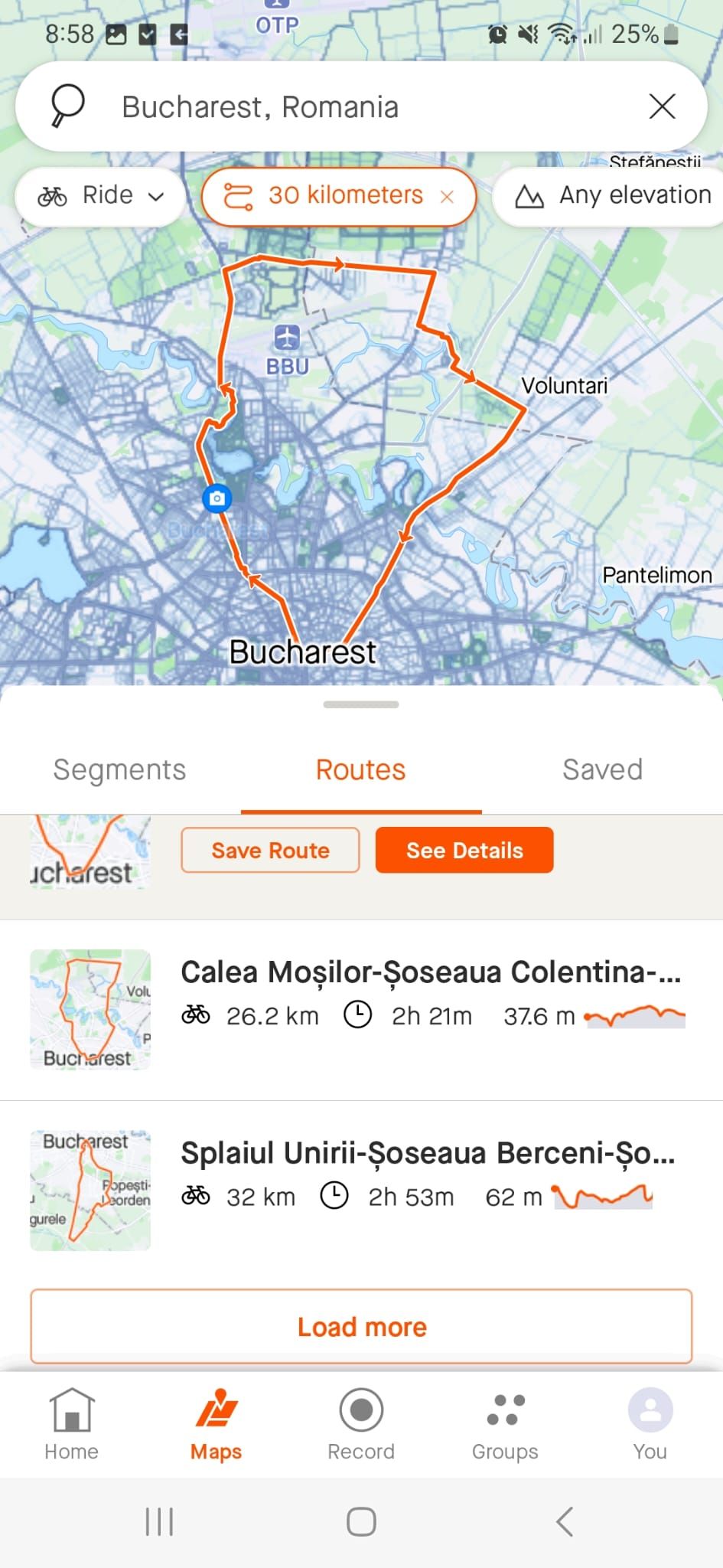 اطلب من Strava اقتراح طرق جديدة لك