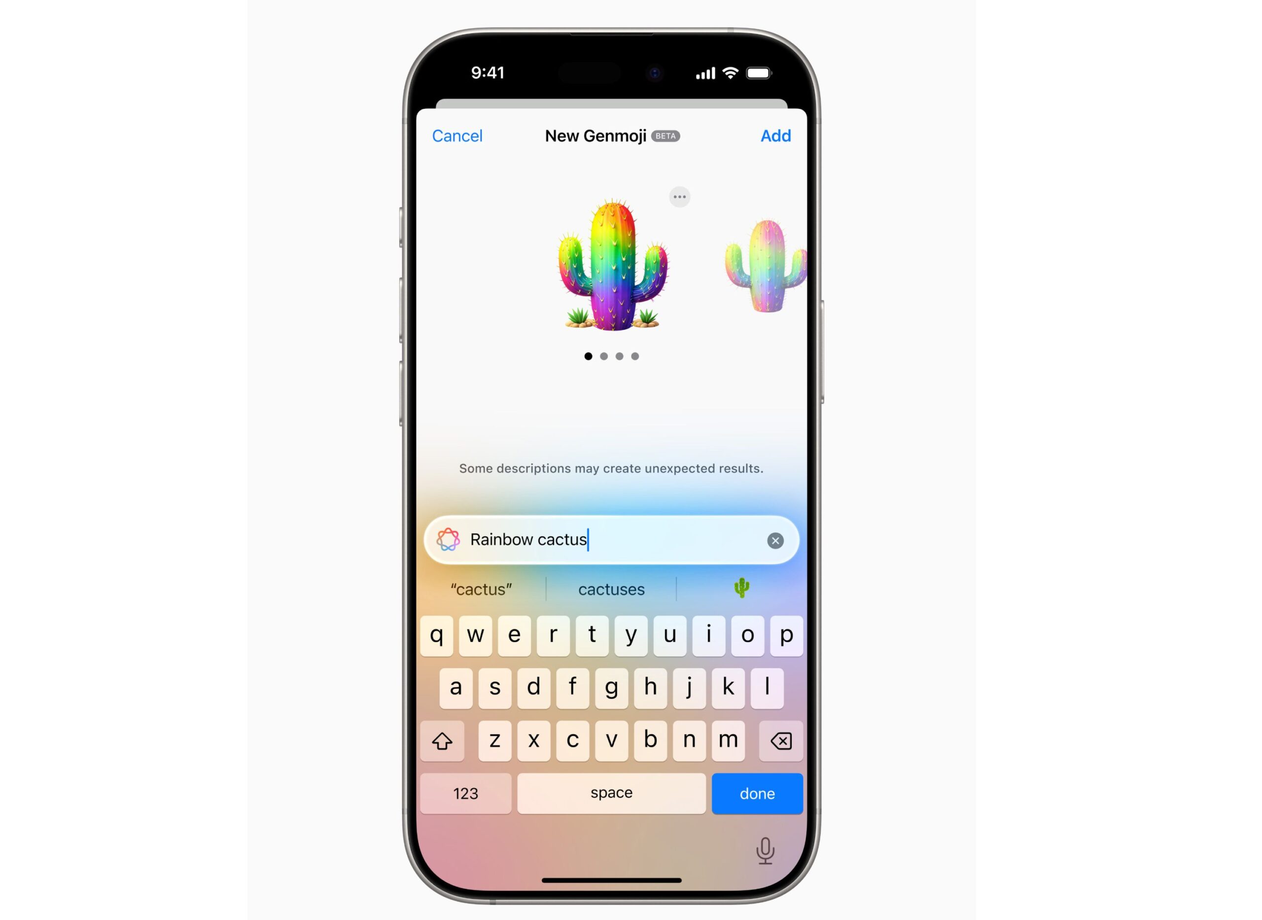 إنشاء Genmoji في تحديث iOS 1.2.
تحديث iOS 18.2: ميزات جديدة و تكامل ChatGPT مع Sir