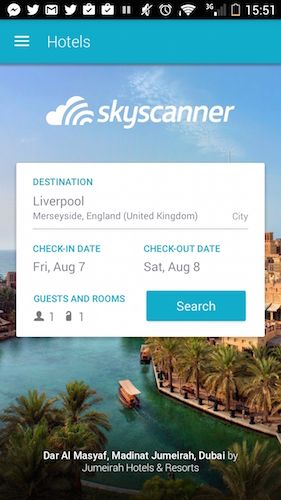 فندق-skyscanner-التطبيق