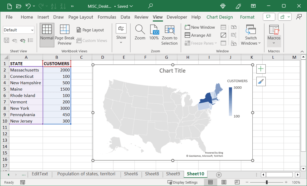 كيفية إنشاء خريطة حرارية في برنامج Excel صورة 16