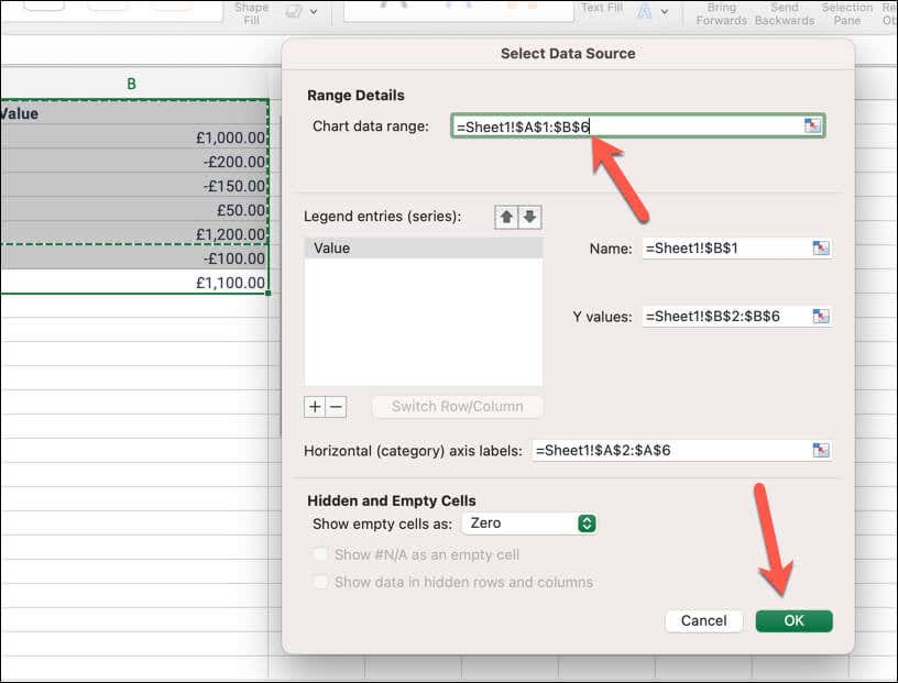 كيفية إنشاء مخطط انحداري في برنامج Microsoft Excel صورة 5