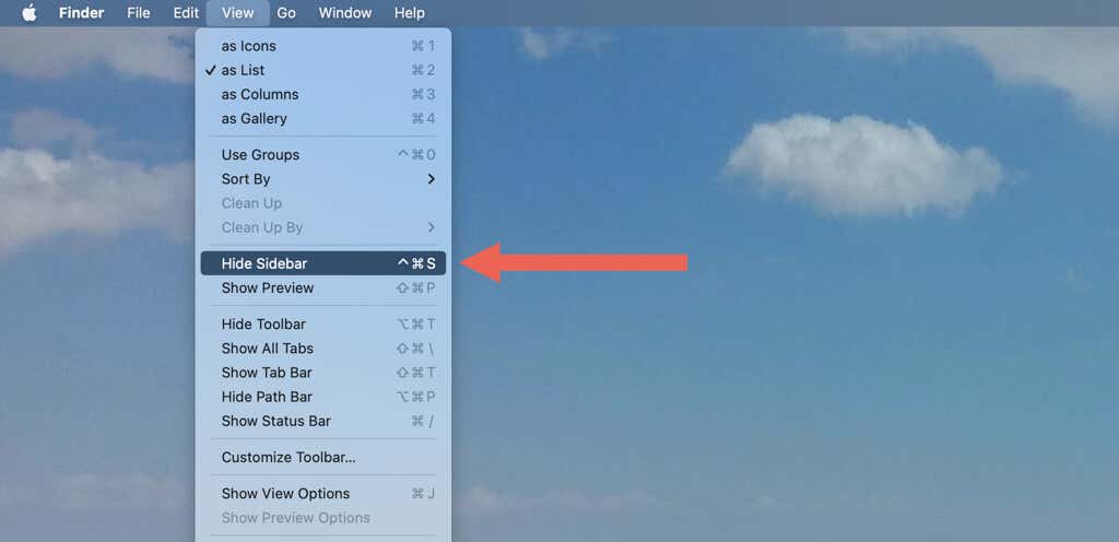 كيفية تخصيص الشريط الجانبي لـ Finder في صورة macOS 3