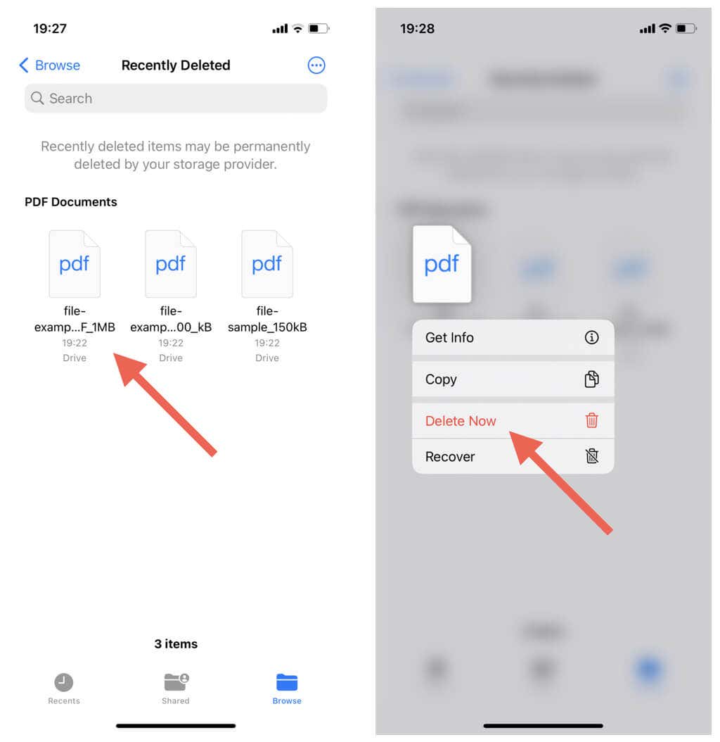 كيفية حذف الملفات من Google Drive على iPhone/iPad صورة 14