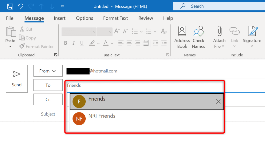 كيفية إنشاء مجموعة بريد إلكتروني في Microsoft Outlook الصورة 11